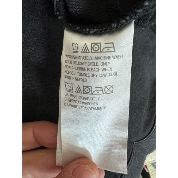 Me by Jennie Garth The Dylan Denim Jacket Washed Black 1X NWT Casual Pockets - Picture 9 of 15